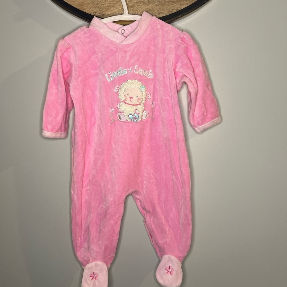 Bon Bebe Pink Little Lamb Footie